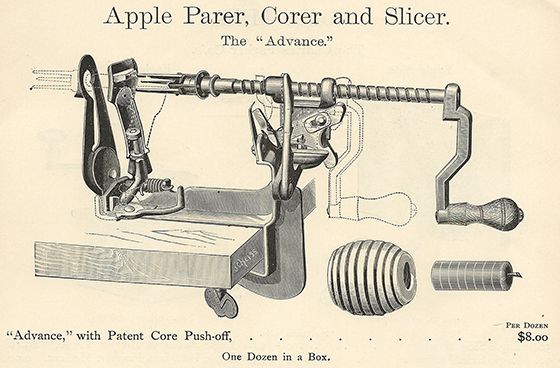 Advance Lathe Apple Parer Ad 1895