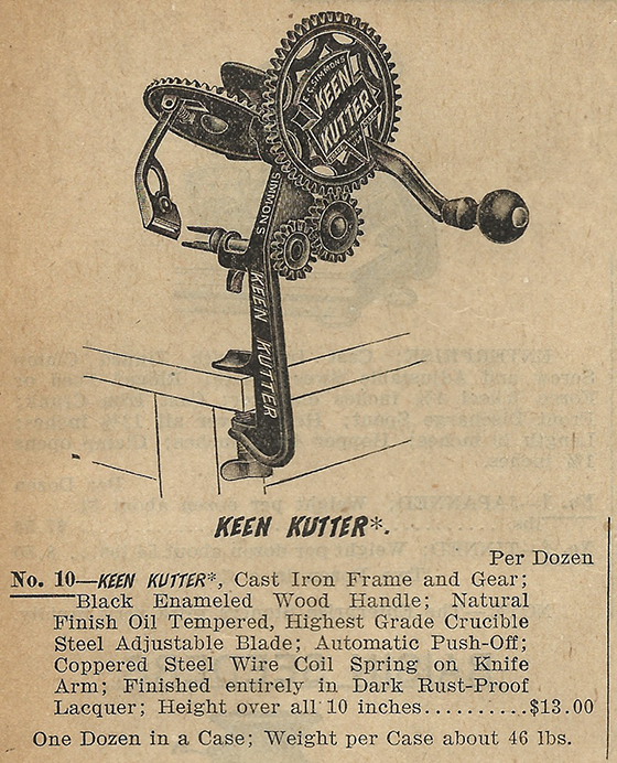 Keen Kutter Apple Parer Ad 1908