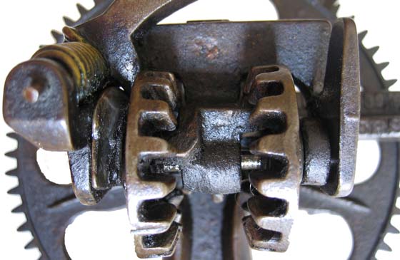 Image of S.S. Hersey Two-Toothed Gear Between Two Bevel Gears