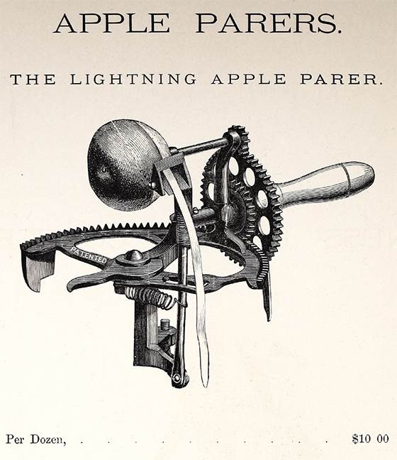 Lightning Apple Parer Landers, Frary, and Clark 1869 Catalogue Page 112