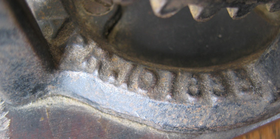 Close-up Image of Maxam Patent Date Embossing