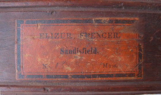 Elizur Spencer Apple Parer Paper Label